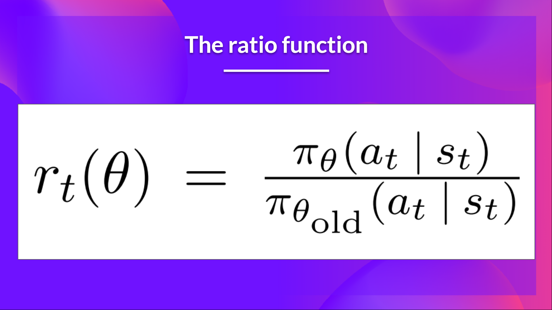 Ratio