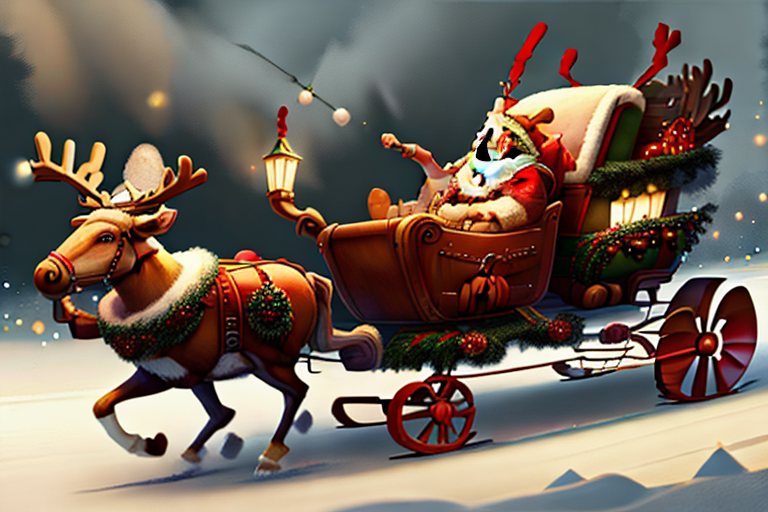 Sample - reindeer pulling santa on sleigh.png