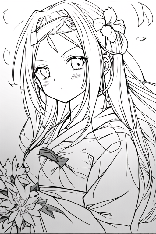 Sample - anime waifu with flower in hair.png