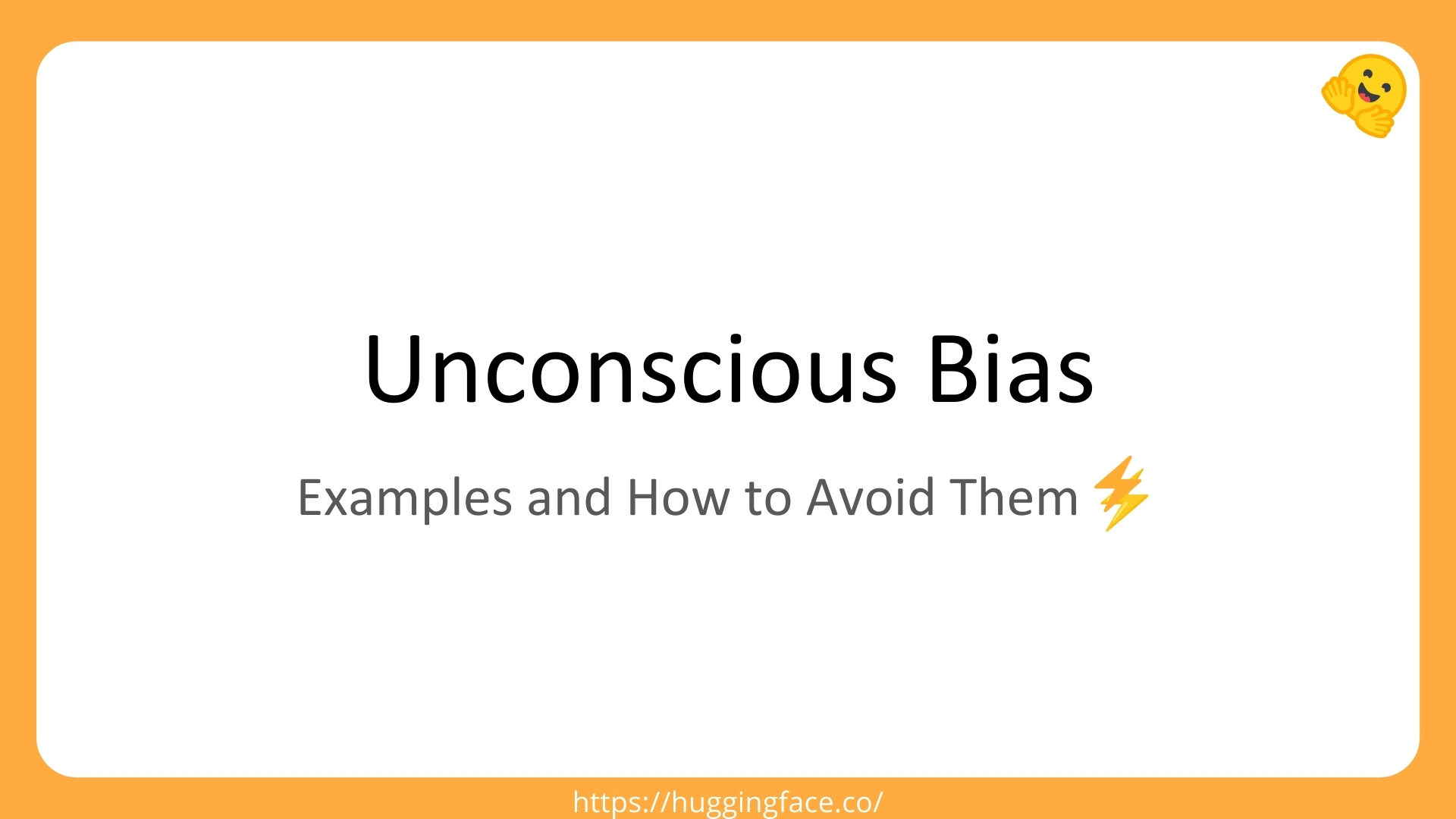 Unconscious Bias Title Page