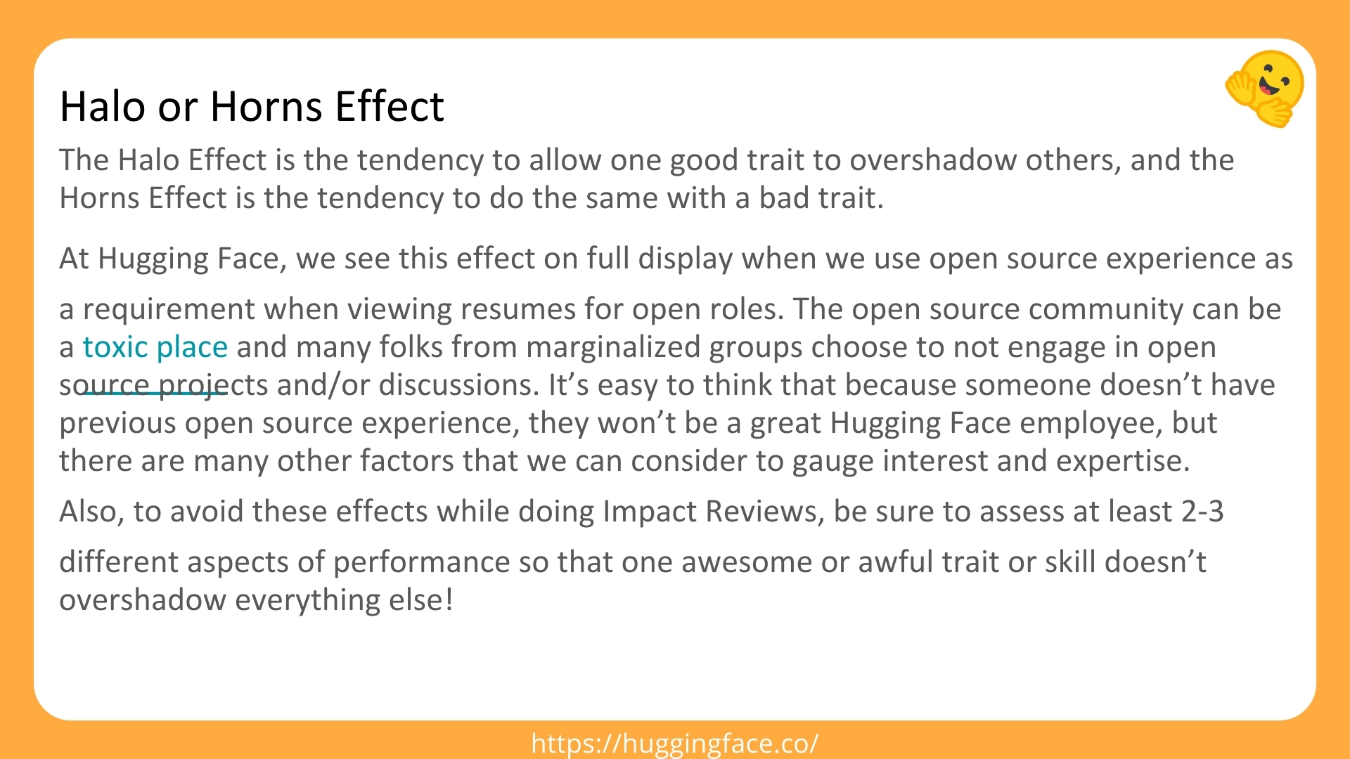 Halo or Horns Effect